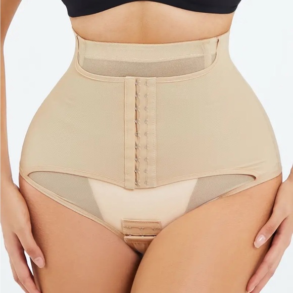 Mesh Shaping Thong Breathable F Buckle Tummy Control Panties Underwea Shapewear - Picture 5 of 6